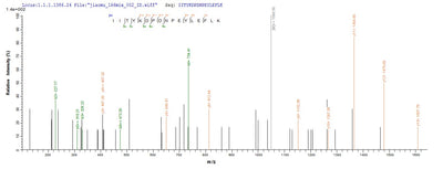 Based on the SEQUEST from database of E.coli host and target protein, the LC-MS/MS Analysis result of this product could indicate that this peptide derived from E.coli-expressed Homo sapiens (Human) NPR1.Recombinant Human Atrial Natriuretic Peptide Receptor 1 (NPR1) Protein (His-SUMO)