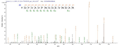 Based on the SEQUEST from database of E.coli host and target protein, the LC-MS/MS Analysis result of this product could indicate that this peptide derived from E.coli-expressed Homo sapiens (Human) PCOLCE2.