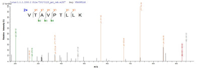 Based on the SEQUEST from database of E.coli host and target protein, the LC-MS/MS Analysis result of this product could indicate that this peptide derived from E.coli-expressed Homo sapiens (Human) TXNDC17.Recombinant Human Thioredoxin Domain-Containing Protein 17 (TXNDC17) Protein (GST)