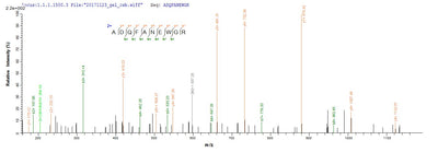 Based on the SEQUEST from database of E.coli host and target protein, the LC-MS/MS Analysis result of this product could indicate that this peptide derived from E.coli-expressed Mus musculus (Mouse) SAA3.Recombinant Mouse Serum Amyloid A-3 Protein (SAA3) Protein (His)