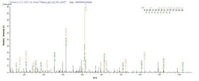 Based on the SEQUEST from database of E.coli host and target protein, the LC-MS/MS Analysis result of this product could indicate that this peptide derived from E.coli-expressed Homo sapiens (Human) WDR77.Recombinant Human Methylosome Protein 50 (WDR77) Protein (His-SUMO)